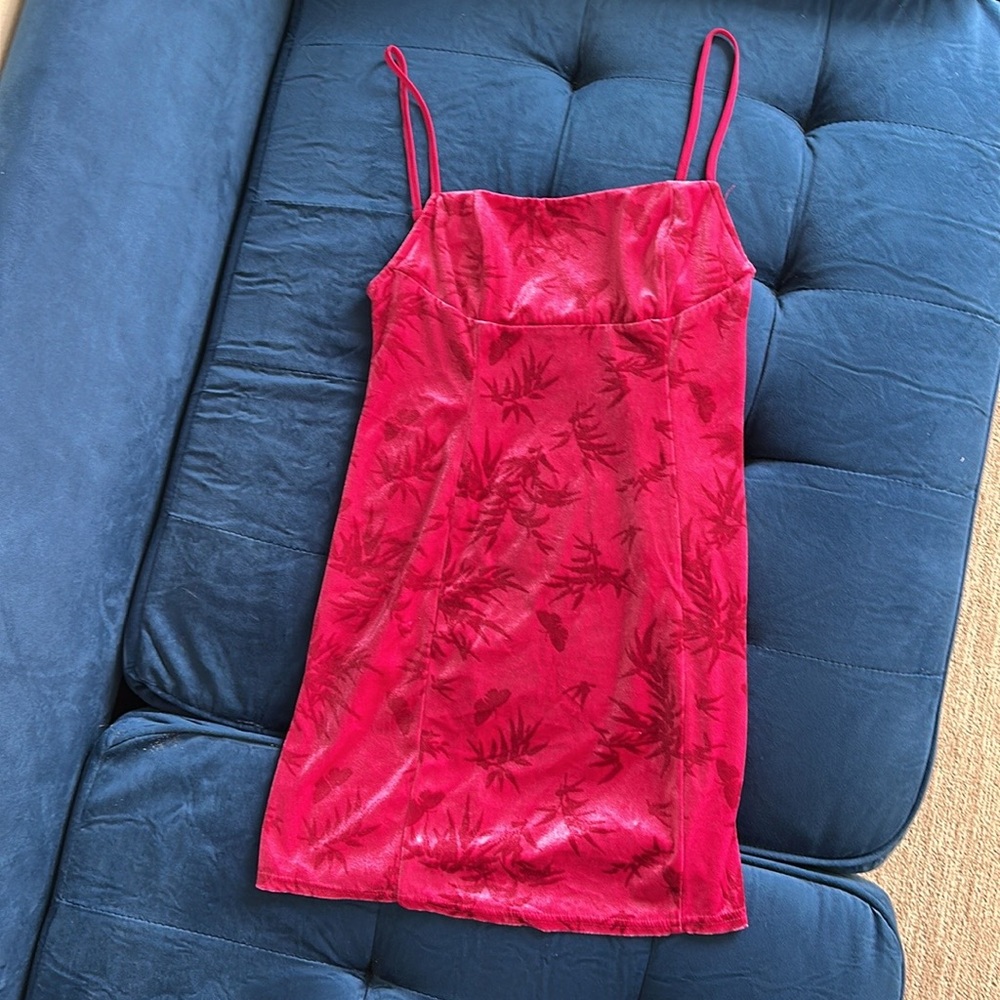 Urban Outfitters pink leaf dress (size S)